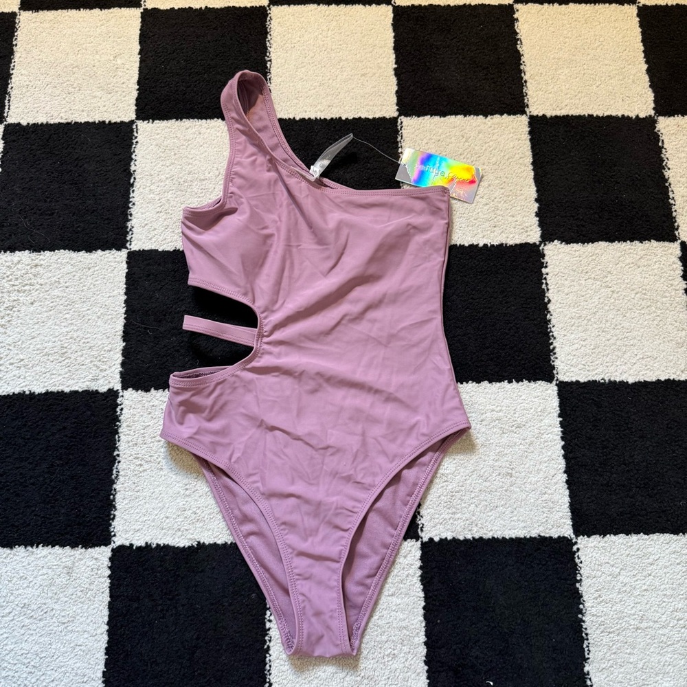 One-Shoulder Cutout Swimsuit NWT